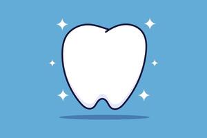 Tooth icon. Dental care and health theme. Colorful design. illustration vector