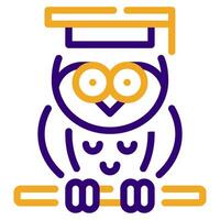 Owl Icon Illustration, for web, app, infographic, etc vector