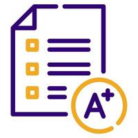 Report Card Icon Illustration, for web, app, infographic, etc vector