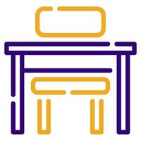 Desk Icon Illustration, for web, app, infographic, etc vector