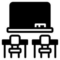 Classroom Icon Illustration, for web, app, infographic, etc vector