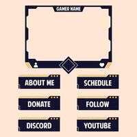 Twitch Stream Panels Collection vector