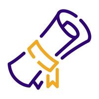Scroll Icon Illustration, for web, app, infographic, etc vector
