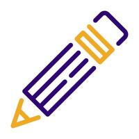 Pencil Icon Illustration, for web, app, infographic, etc vector