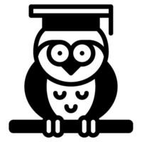 Owl Icon Illustration, for web, app, infographic, etc vector