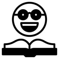 Bookworm Icon Illustration, for web, app, infographic, etc vector