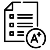 Report Card Icon Illustration, for web, app, infographic, etc vector