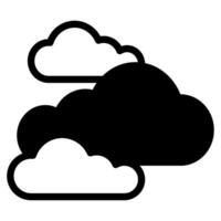 nube icono ilustración, para web, aplicación, infografía, etc vector