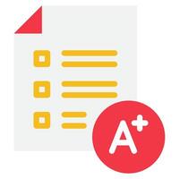 Report Card Icon Illustration, for web, app, infographic, etc vector