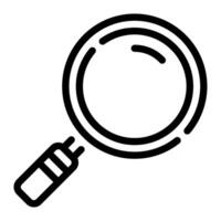 Magnifying Glass Icon Illustration, for web, app, infographic, etc vector