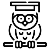 Owl Icon Illustration, for web, app, infographic, etc vector