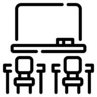 Classroom Icon Illustration, for web, app, infographic, etc vector