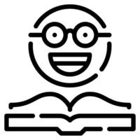 Bookworm Icon Illustration, for web, app, infographic, etc vector