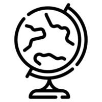 Globe Icon Illustration, for web, app, infographic, etc vector