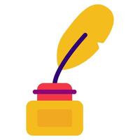 Quill Icon Illustration, for web, app, infographic, etc vector