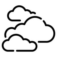 nube icono ilustración, para web, aplicación, infografía, etc vector