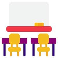 Classroom Icon Illustration, for web, app, infographic, etc vector