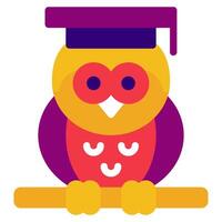 Owl Icon Illustration, for web, app, infographic, etc vector