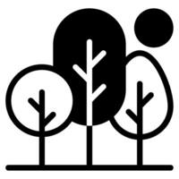 bosque icono ilustración, para web, aplicación, infografía, etc vector