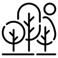 bosque icono ilustración, para web, aplicación, infografía, etc vector