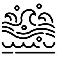 Oceano icono ilustración, para web, aplicación, infografía, etc vector