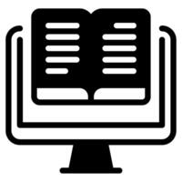 E Book Icon for web, app, infographic, etc vector