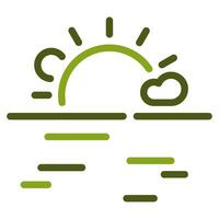 Sunrise Icon Illustration, for web, app, infographic, etc vector