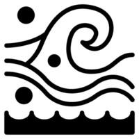 Waves Icon Illustration, for web, app, infographic, etc vector