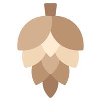 Pinecone Icon Illustration, for web, app, infographic, etc vector