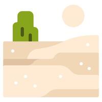 Desierto icono ilustración, para web, aplicación, infografía, etc vector