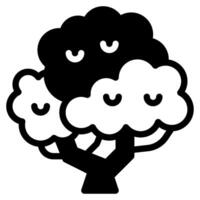 árbol icono ilustración, para web, aplicación, infografía, etc vector