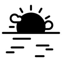 Sunrise Icon Illustration, for web, app, infographic, etc vector