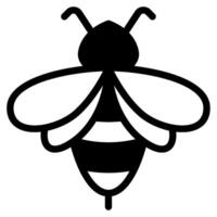 abeja icono ilustración, para web, aplicación, infografía, etc vector