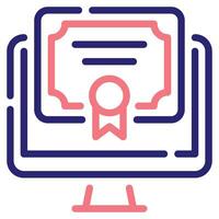 Digital Diploma Icon for web, app, infographic, etc vector