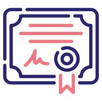 Certificación icono para web, aplicación, infografía, etc vector