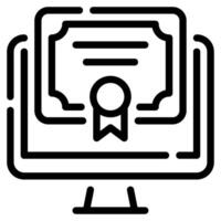 Digital Diploma Icon for web, app, infographic, etc vector