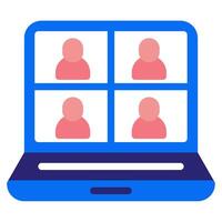 Virtual Classroom Icon for web, app, infographic, etc vector