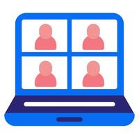 Virtual Classroom Icon for web, app, infographic, etc vector