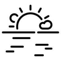 Sunrise Icon Illustration, for web, app, infographic, etc vector