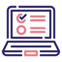 Online Exam Icon for web, app, infographic, etc vector