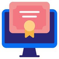 Digital Diploma Icon for web, app, infographic, etc vector