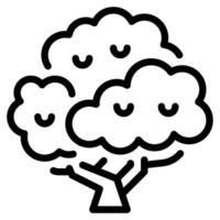 árbol icono ilustración, para web, aplicación, infografía, etc vector