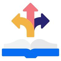 Learning Path Icon for web, app, infographic, etc vector