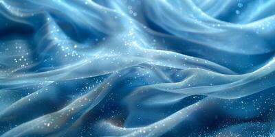 Enchanted Blue Chiffon Waves photo