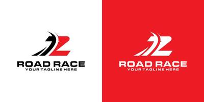 letter X and asphalt road logo design, racing logo, for automotive, racing, sports vector