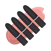 Illustration of lipstick set vector