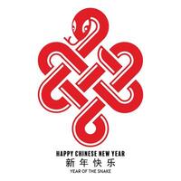 Happy chinese new year 2025 year of the snake with flower lantern asian elements red and gold traditional paper cut style on color background. vector