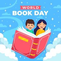 World Book Day illustration background. eps 10 vector