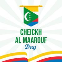Ceikh Al Maarouf day illustration background. Eps 10 vector