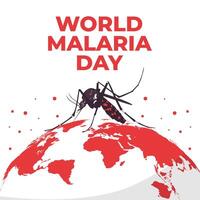 World Malaria Day illustration background. eps 10 vector